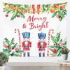 Christmas Nutcracker Wall Tapestry  Xmas Decorations Tapestry for Kids Girls Boys Bedroom Cute Nutcracker Gifts Hanging Wall