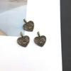 Vintage Alloy Heart Charm Pendant For Handmade Necklace Jewelry Accessories Lightweight Crafting Supplies