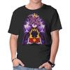 Unisex Crew Neck T-Shirt Dark Queen Flower Face Graphic Short Sleeve Casual Tee