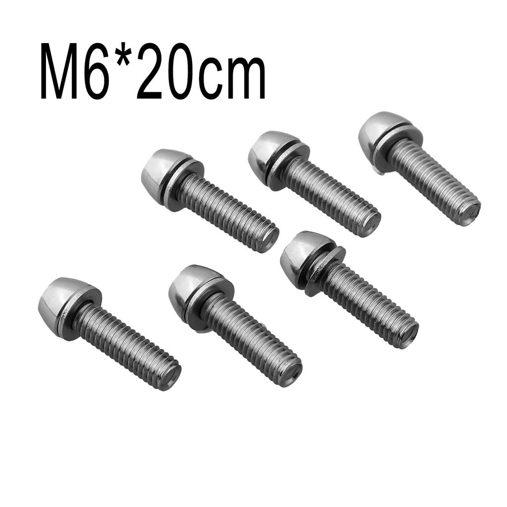 Parts Stem Bolts Repair Screws Spare 20mm 6pcs Cycle