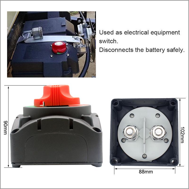 600A High Current Battery Disconnect Switch for Yacht, RV, ATV, UTV, and Truck