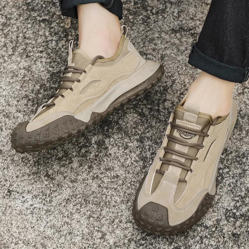 Men's Mesh Shoes Sports Fashion Rubber Sole Tennis Casual Sports Shoes Men's Running Walking Outdoor Hiking Traveling