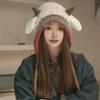 Korean Cute Plush Hat Autumn And Winter Warm Knitted Earmuffs Cold-Proof All-Match Hat