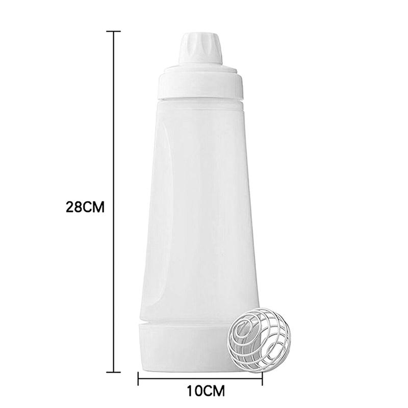 1000Ml Cupcake Waffel Pfannkuchen Teig Shaker Flasche Hand Teig Mischen Flasche