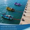 Boats Bungees Dock Line, Elastic Boats Bungees Mooring Line, Two Clip End and Protective Outer Sleeve for Water Sports Gear