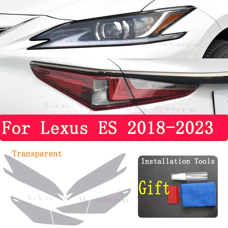 Pour Lexus ES 300H 2018- Phare Extérieur de Voiture Anti-rayures Lampe Avant Teintée Film Protecteur TPU Accessoires de Réparation Autocollant