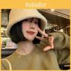 Bucket Fluffy Lambswool Hat For Women Beige Warm And Cozy Winter Hat Fashionable Stylish And