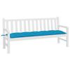 VidaXL Garden Bench Cushion, Bench Cover with String Ties, Waterproof Outdoor Cushion, Light Blue 361625