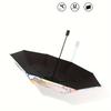 1PC foldable portable travel umbrella with comfortable silicone handle, printed with anime cat pattern, suitable for rainy and sunny days.