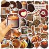 103053Pcs Autumn Ins Style Graffiti Stickers Cartoon Brown Decals Toy Diy Decoration Scrapbook Fridge Phone Bike Graffiti Gift