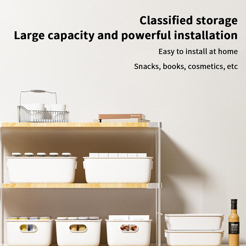 Desktop Storage Box Dormitory Sundries Plastic Cosmetic Storage Box Bathroom Kitchen Sorting Storage Basket Bins