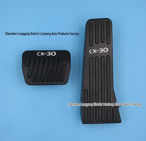 Pour Mazda 3 & CX-30: Ensemble de Pédales Antidérapantes en Alliage d'Aluminium Non Perforé (Accélérateur et frein)