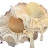 Trendy Women's Summer Straw Hat With Embroidered French Lace And Uv Protection