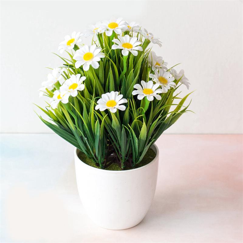 

Весенняя трава хризантема имитация цветочного горшка набор для домашнего зеленого растения украшения части