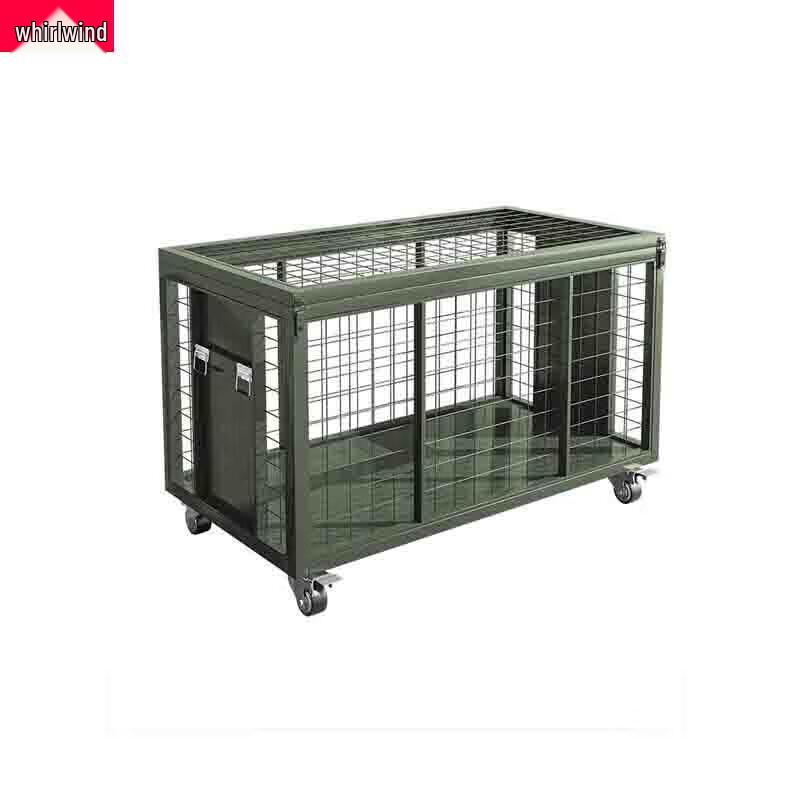 Xuanshi Military Green Folding Storage Cage with Wheels