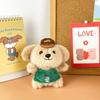 Restaurant Plush Puppy Toy Barista Chef Animal Stuffed Doll Keychain Kid Gift