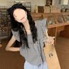 Urban Style Girl Shirt With Polyester Fabric And Loose Fit For Summer Wear