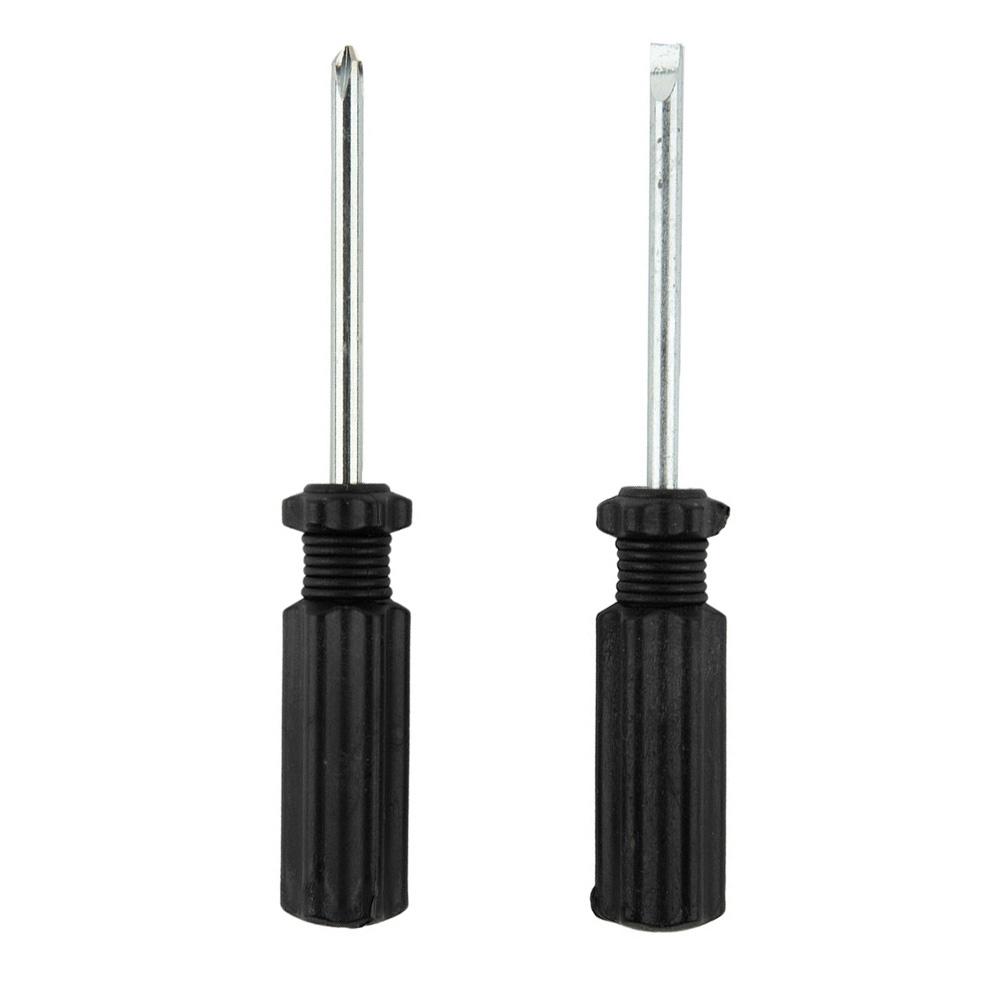 2pcs Screwdriver 45#steel 4mm+ Black DIY Disassemble Toys