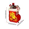 Wooden Miniature Dollhouse Kit Glowing Miniature House Kit Christmas Stocking Crafts  Friends