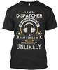 911 Dispatcher 100% Cotton T-shirt Mens Tees Top Made In the USA T-Shirt Tee Top Unisex