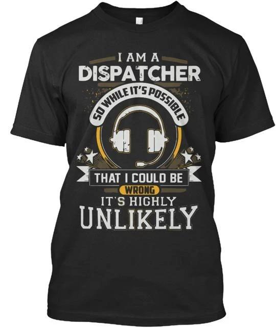 

911 Dispatcher 100% Cotton T-shirt Mens Tees Top Made in the USA T-Shirt Tee Top Unisex 4XL