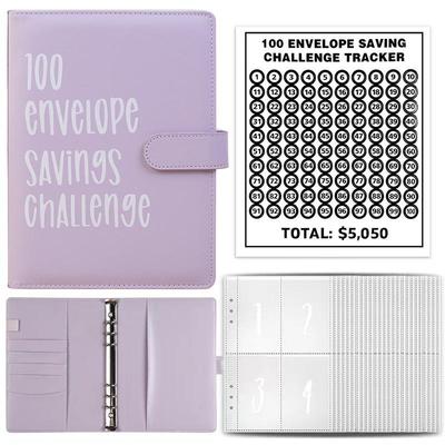 100-Day Cross-Border Envelope Savings Challenge Notebook for Couples
