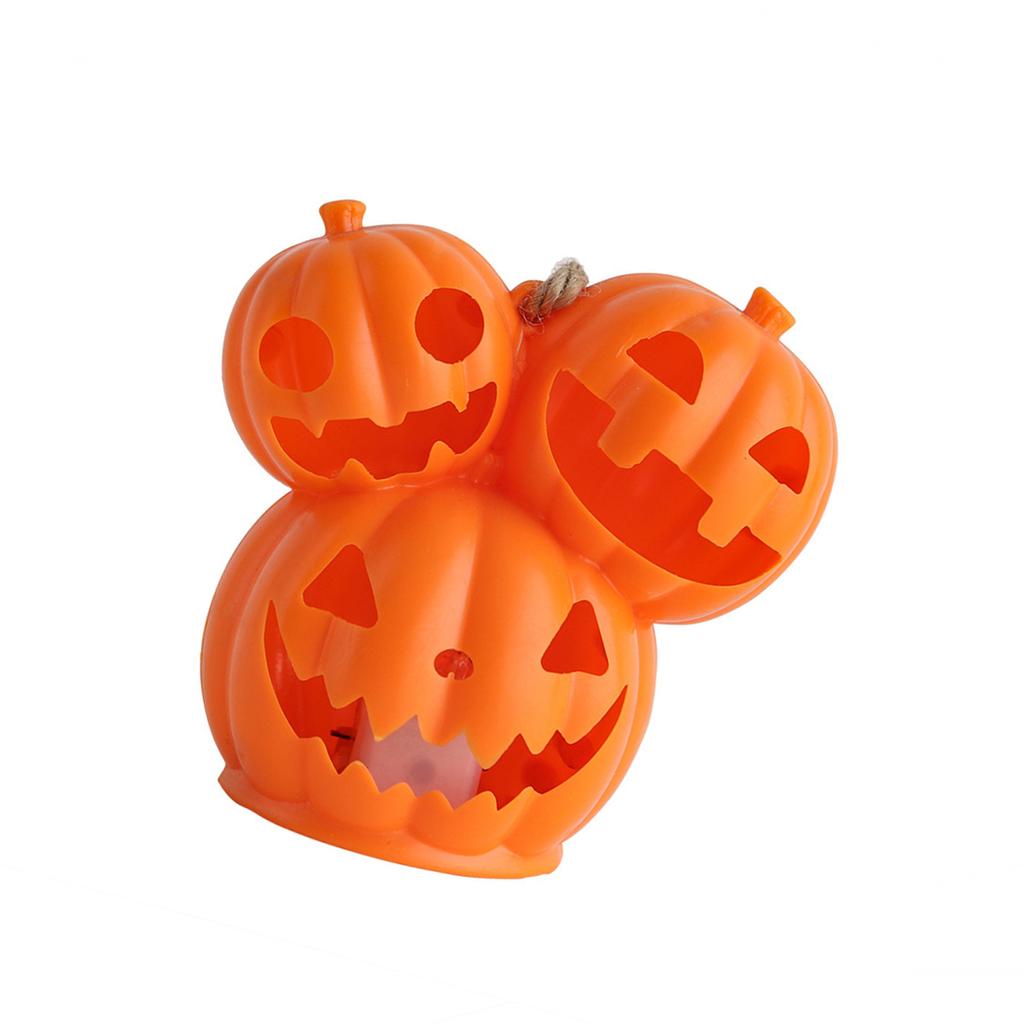Festives Halloween Pumpkin LED Lighting Plastic Lamp for Indoor Outdoor Energy Saving Home and Garden Decoration