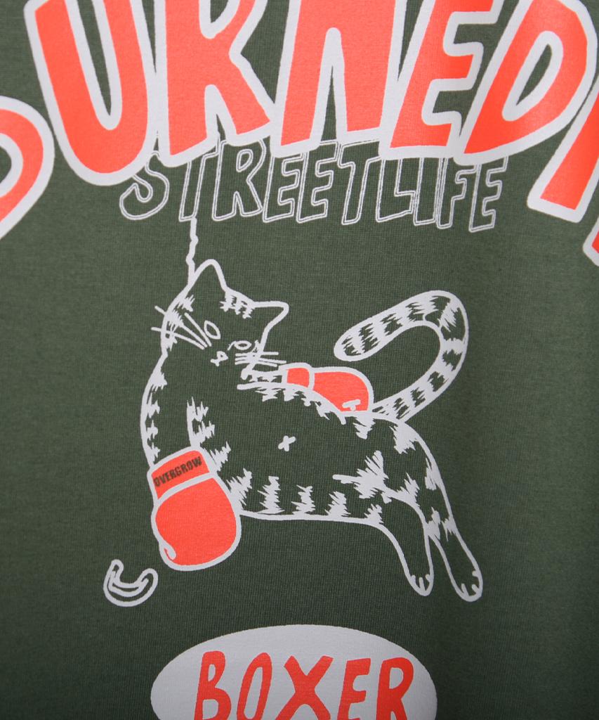 OVERGROW All Burnt Semi-Overfit T-Shirt [Khaki]