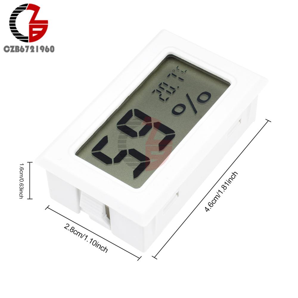 Mini LCD Digital Thermometer Hygrometer Car Auto Temperature Humidity Sensor Meter Indoor Outdoor Temperature Tester Detecor