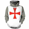 Templar Knights Unisex Cosplay 3d Print Pullover Casual Sweater Sweatshirt Top