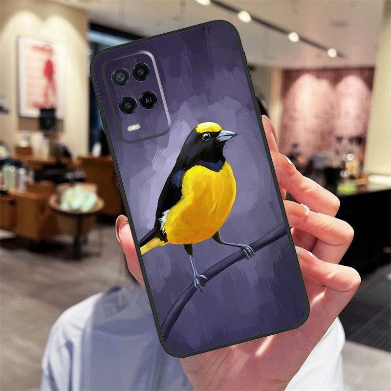 Bonito Funda Colibrí para Pájaros para Oppo A78 A98 A79 A18 A38 A58 A40 A60 A80 A16 A76 A96 A15 A74 A94 A54 A17 A77 Cubierta