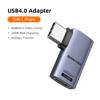 SUNKANDI USB4.0 40Gbps OTG Adapter 240W Fast Charging Converter 90-Degree USB Type-C Data Cable for MacBook Laptop Phone 8K60Hz