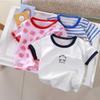 Children's Short-sleeved Cotton T-shirt - Summer Boys' And Girls' Casual Shirt