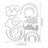 Loves Heart Rainbows Metal Cutting Dies for DIY Scrapbook Cutting Die Paper Cards Embossed Decorative Art Crafts