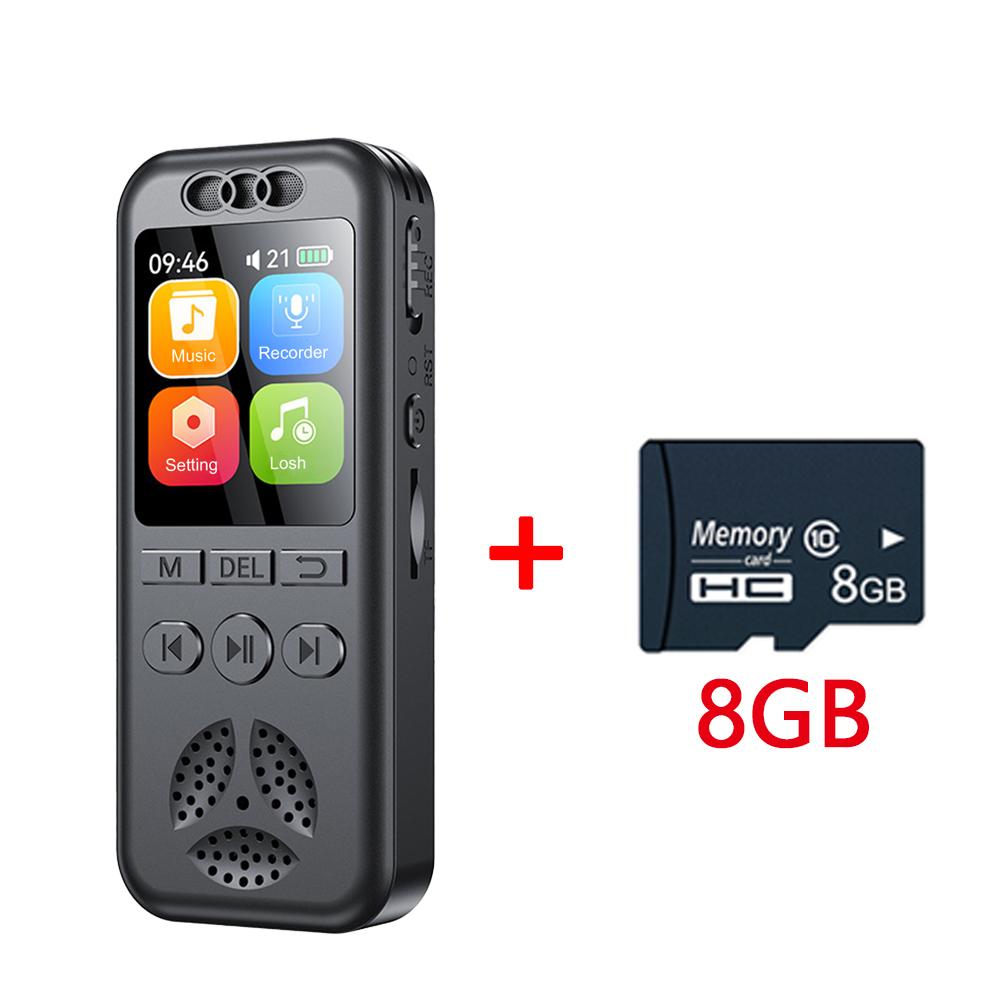 16GB Digital Voice Recorder Voice Activated Audio Recording Noise Reduction with Playback MP3 Music Player 70hrs Recording Files