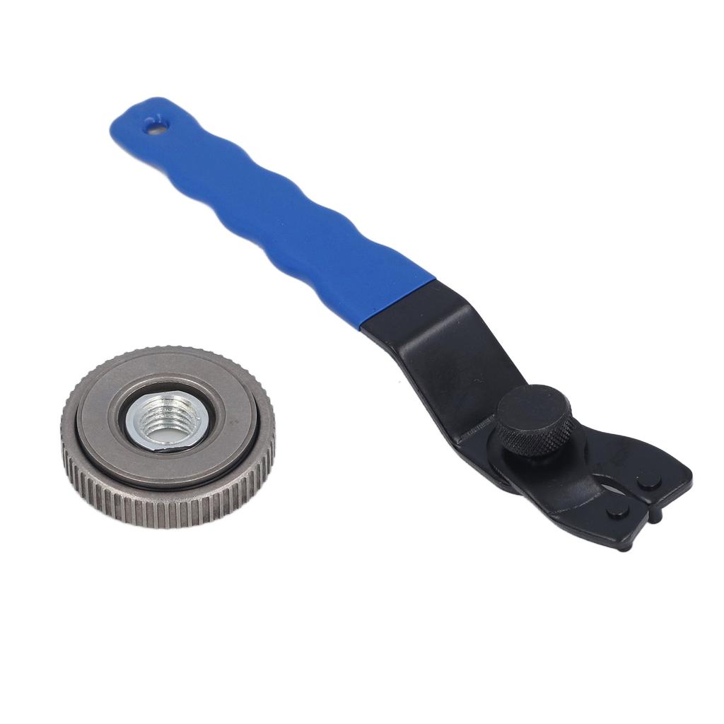 Lock Nut and Adjustment Pin Wrench Stainless Steel Pressure Plate for M14 Thread Spindle Angle Grinder
