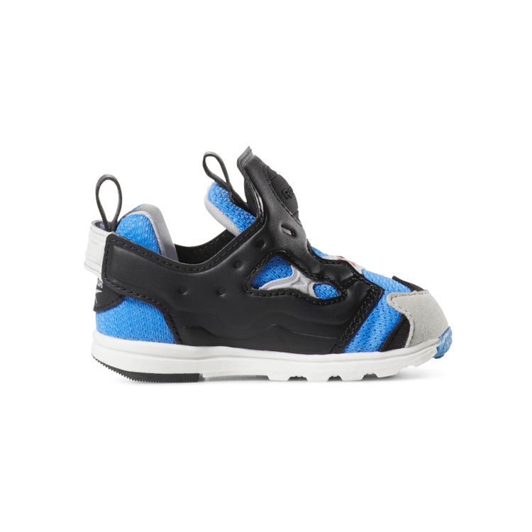 Reebok Versa Pump Fury Sports Casual Low Top Running Shoes Baby Sneakers Black Blue DV5407