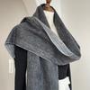 Luxus Australien Reine Schurwolle Schal Damen Mann Winter Designer Doppelseitige Maschen Strick Kaschmir Schal Damen Schal