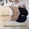 Cloud Hat Women'S Japanese Style Face-Showing Small Plain-Looking Beret Casual All-Match Beret Octagonal Cap