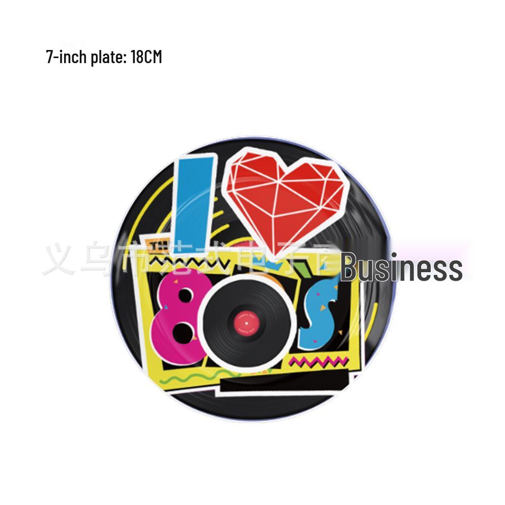 80s-Themed Party Kit: Plates, Cups, Napkins, Tablecloths, Bunting, Balloons & Gift Bags