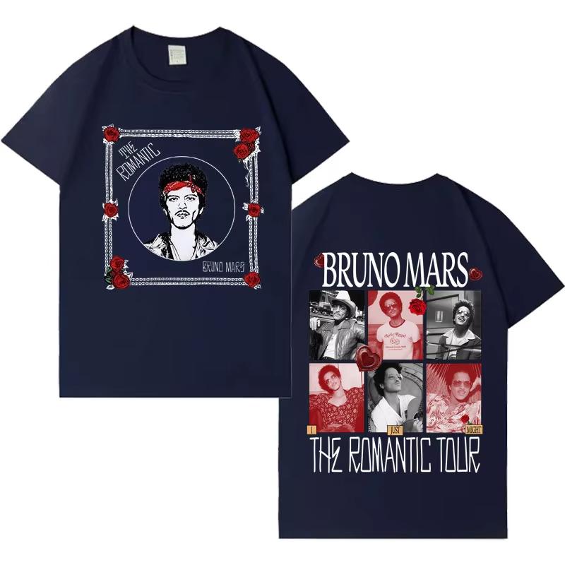 

Bruno Mars The RoUnisextic 2026 Graphics Tee Unisex Women Hip Hop Oversized Crewneck Shortsleeved pure Cotton Casual Cozy Streetwear M