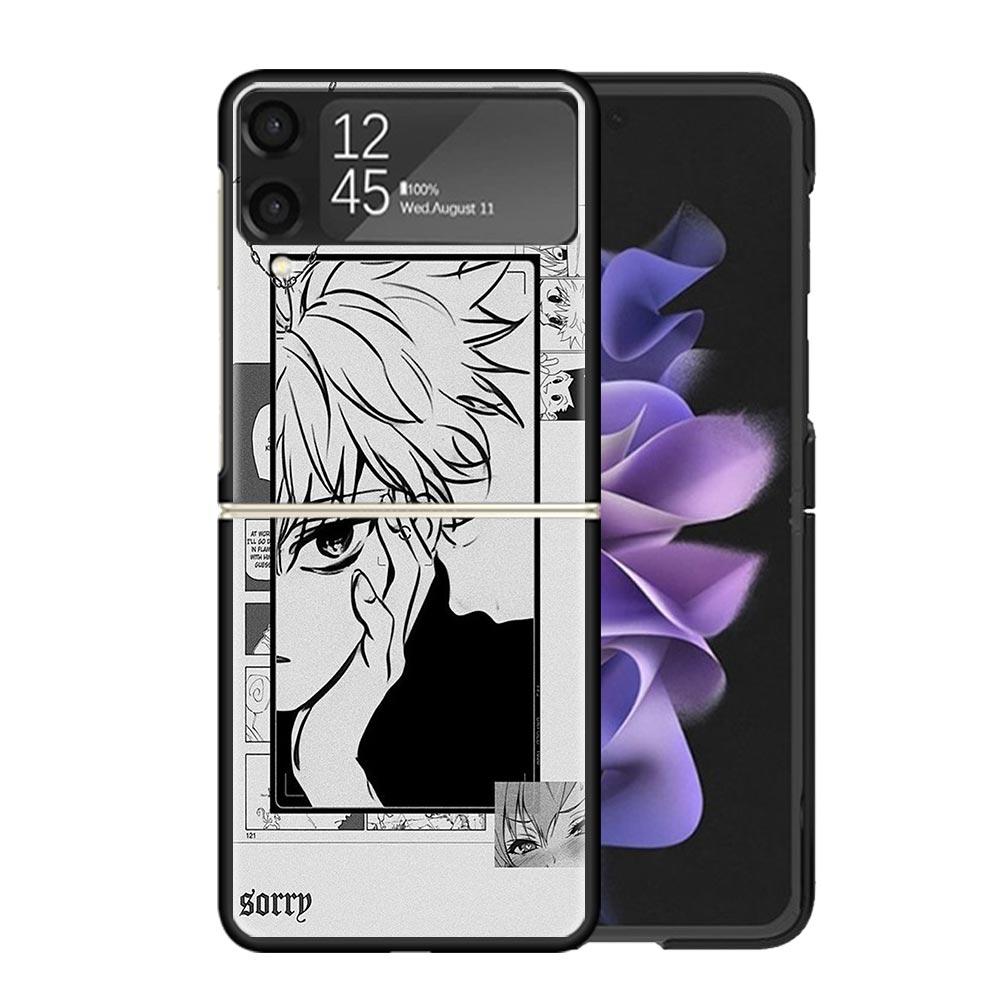 Hunter X Killua Clear Phone Case For Samsung Z Flip 7 6 5 4 3 Galaxy ZFlip7 ZFlip6 ZFlip5 ZFlip4 ZFlip3 5G Print Cover Z Flip 7