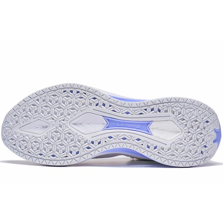 New LiNing WuShi 5S 3.0 V2 Cushioning Anti Slip And Wear Resistant Low Top Running Shoes Men's White Purple ARST023-2