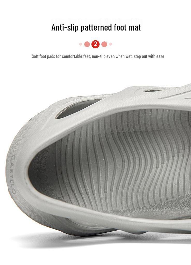 2025 Men's Breathable Summer Sandals: Outdoor & Beach Closed-Toe Flip-Flops