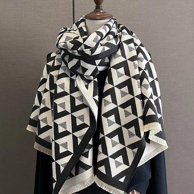 New Winter Warm Cashmere Scarf Women's Scarf Pashmina Thick Shawl Blanket Bufanda Travel Shawl  Women's Printed Shawl Scarf
