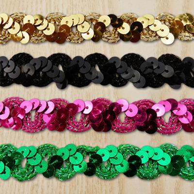 11 Meter Sequin Lace Trim Fabric Glitter Ribbon For Stage Performance Garments Hat Sewing Decor DIY Handmade Craft Accessories