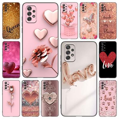 Funda para teléfono estilo oro rosa para Samsung Galaxy A21 A30 A50 A52 S A13 A22 A32 A33 A53 A73 5G A11 A12 A31 A51 A70 A71 A72