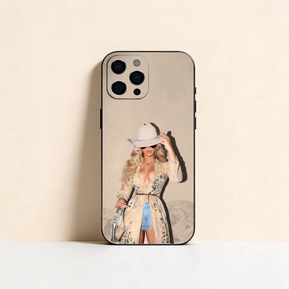 Beyoncé (1) Handyhülle für iPhone 17,16,15,14,13,12,11 Plus,Pro Max,XS,Weiches Silikon Schwarze Hülle