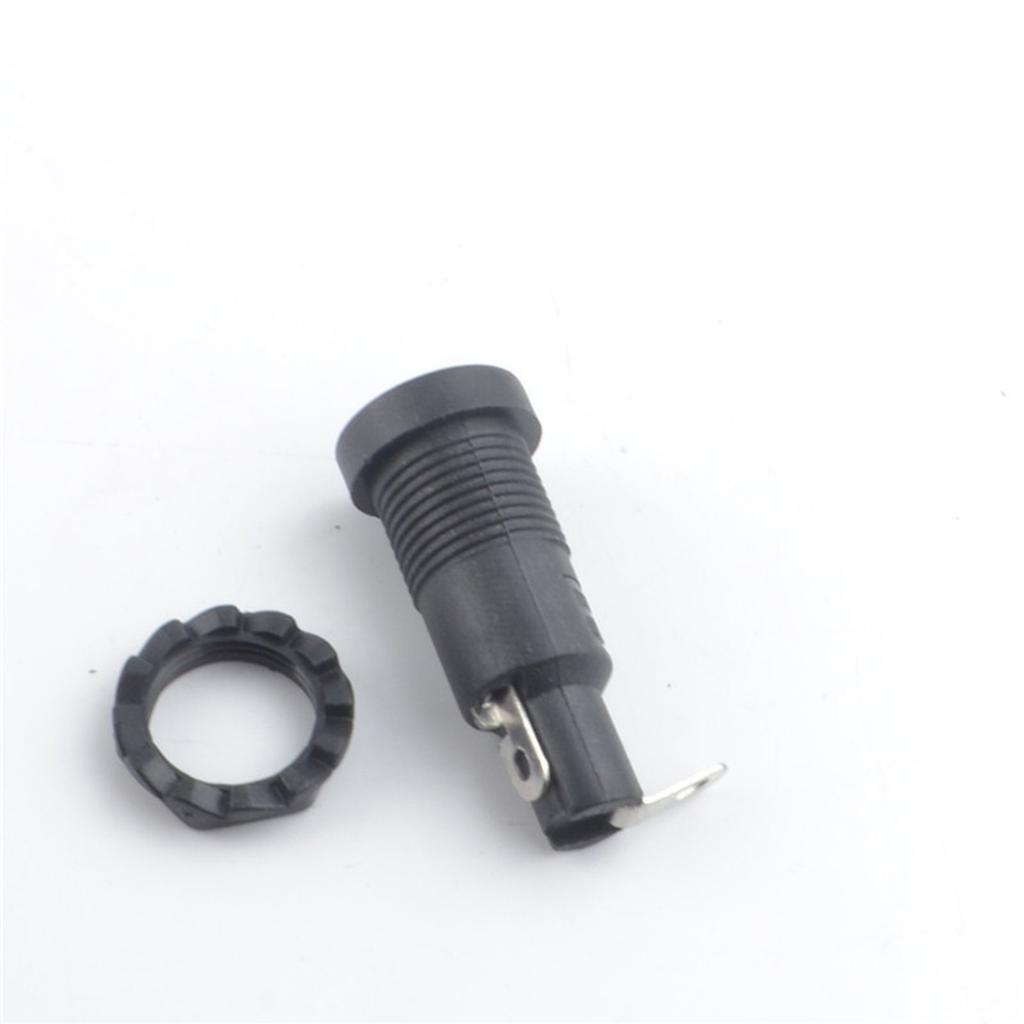 10Pcs Panel Mount Chassis Fuse Holder High Temperature Resistance Fuse Box 250V 10A Fuse Tube Holder Easy to Use