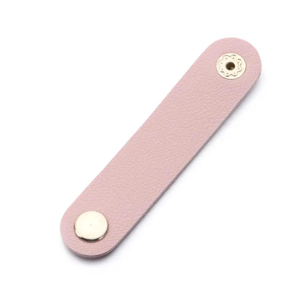 1Pcs Leather Cable Winder Wire Ties Cord Organizer Cable Strap Tie Wrap Cord Management Holder Keeper Earphone Wrap